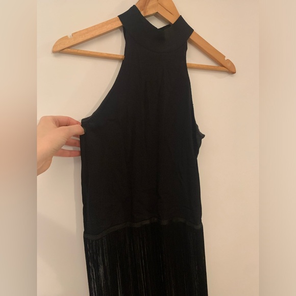 Women’s Fringe Knit Halter Top - Picture 2 of 4